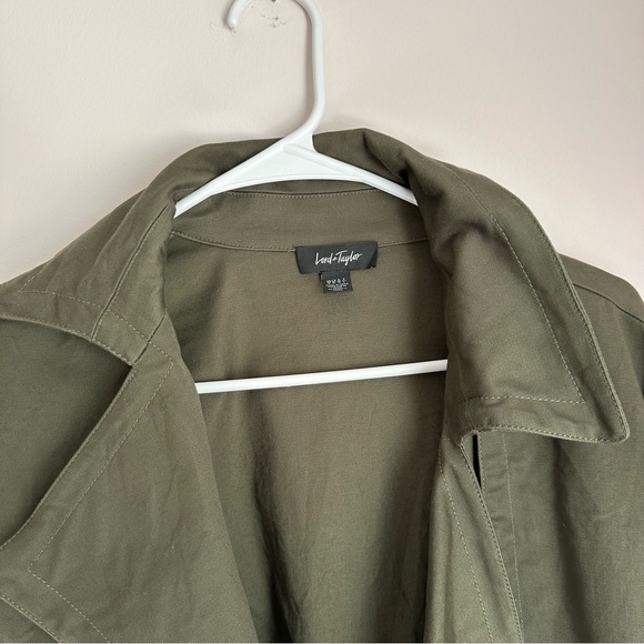 Lord & Taylor Army Green Open Front Fashion Jacket Size Medium - Picture 9 of 12